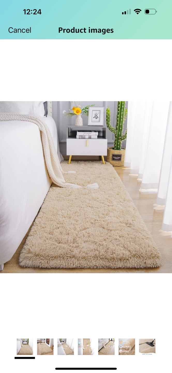 2 Matching Fluffy Area Rugs
