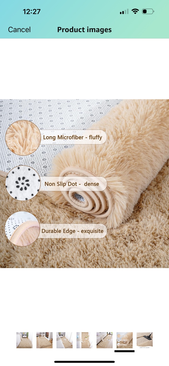 2 Matching Fluffy Area Rugs - photo 2