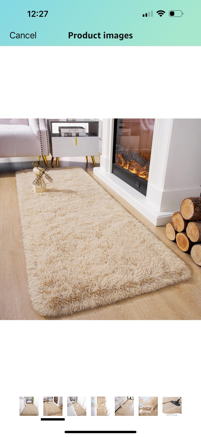 2 Matching Fluffy Area Rugs - photo 4