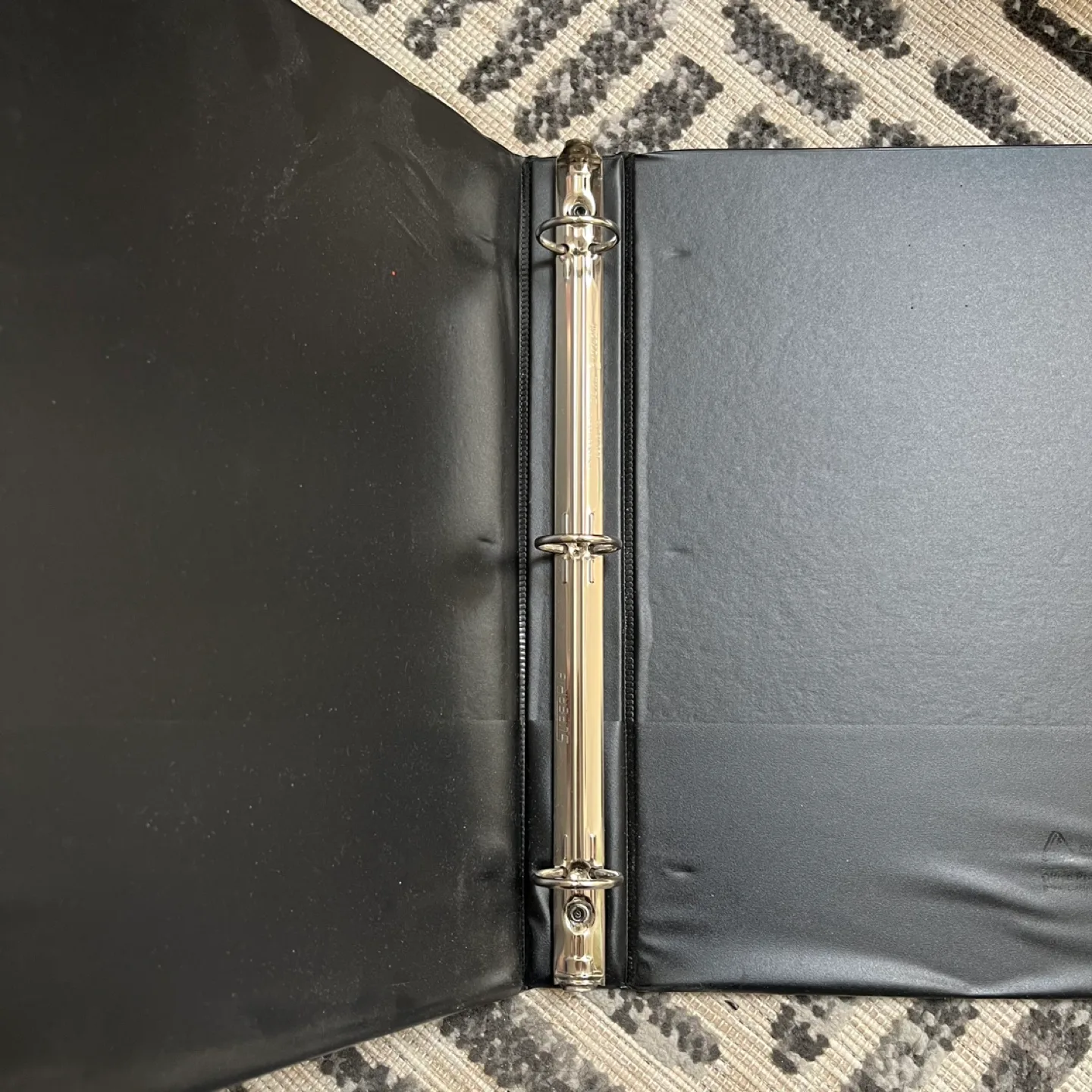 Black 1” 3-ring binder thumbnail