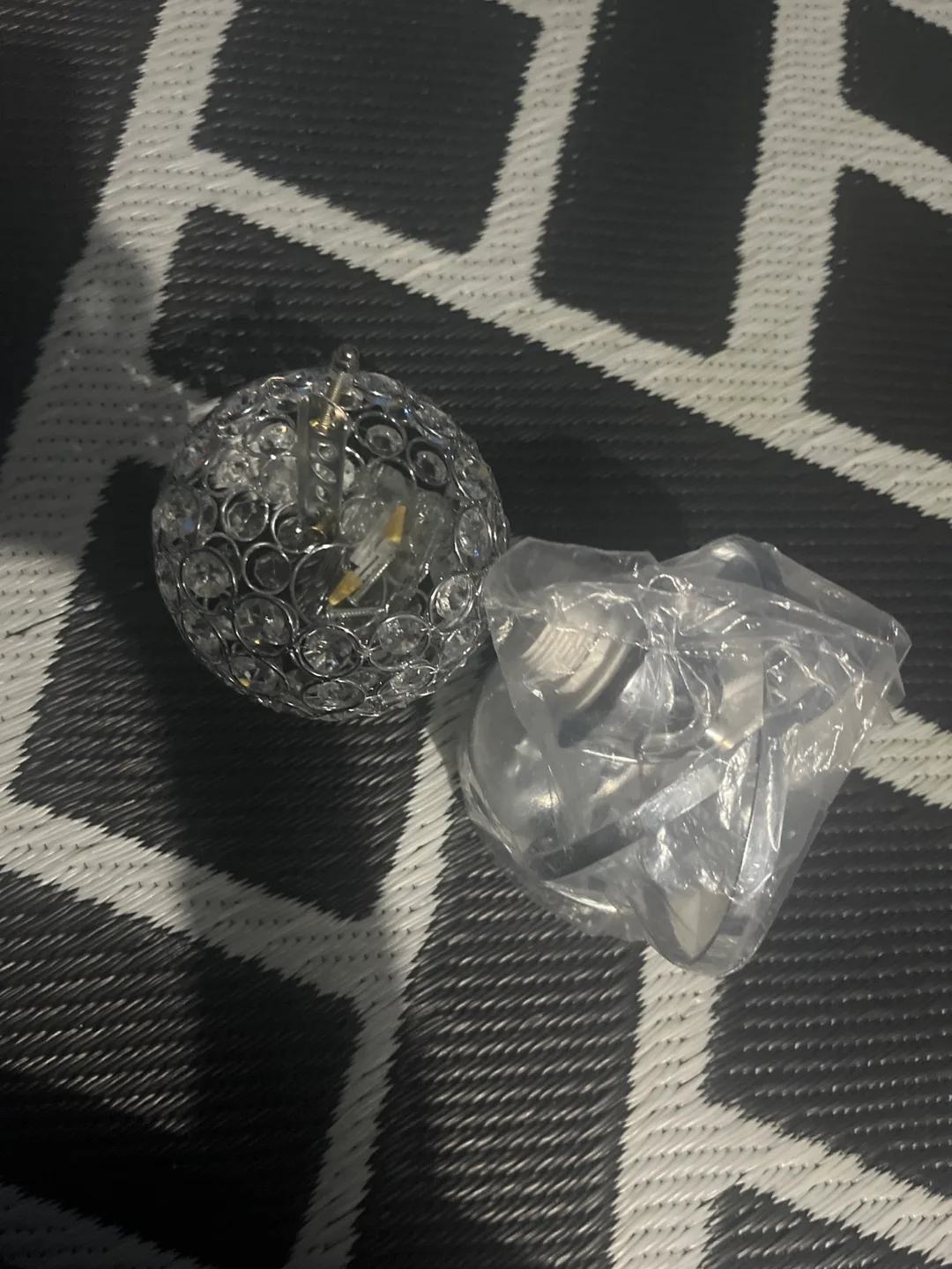 Crystal Globe Light Fixture thumbnail