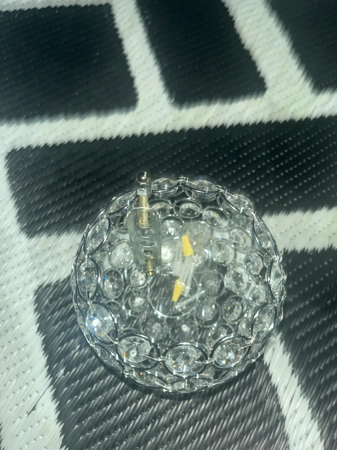 Crystal Globe Light Fixture image indicator(5)