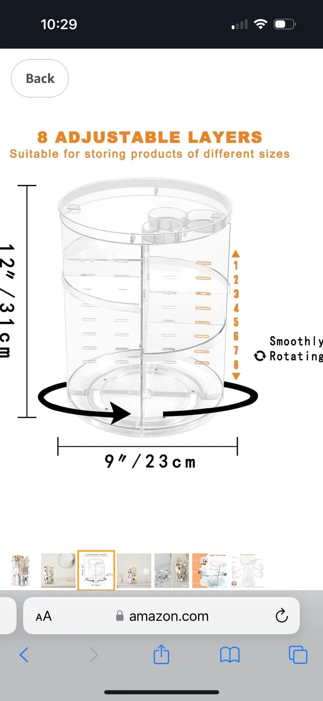 Rotating Makeup Organizer thumbnail
