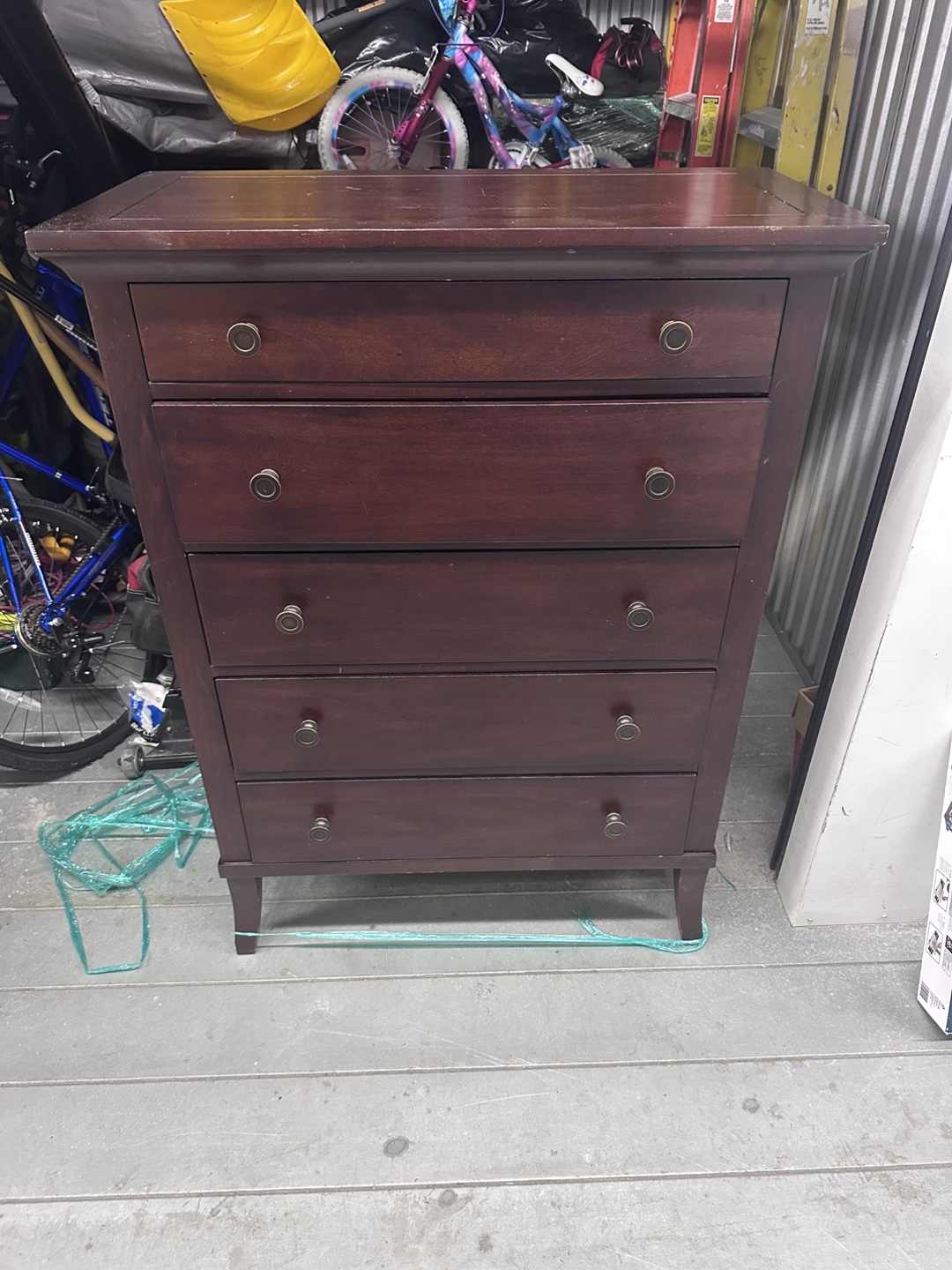 5 Drawer Wooden Chest of Drawers - photo 3