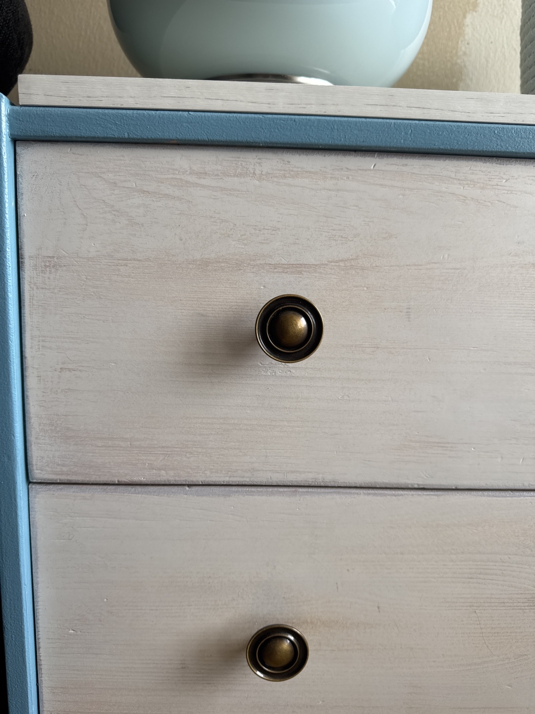 Three Drawer Dresser - Blue and White - photo 5