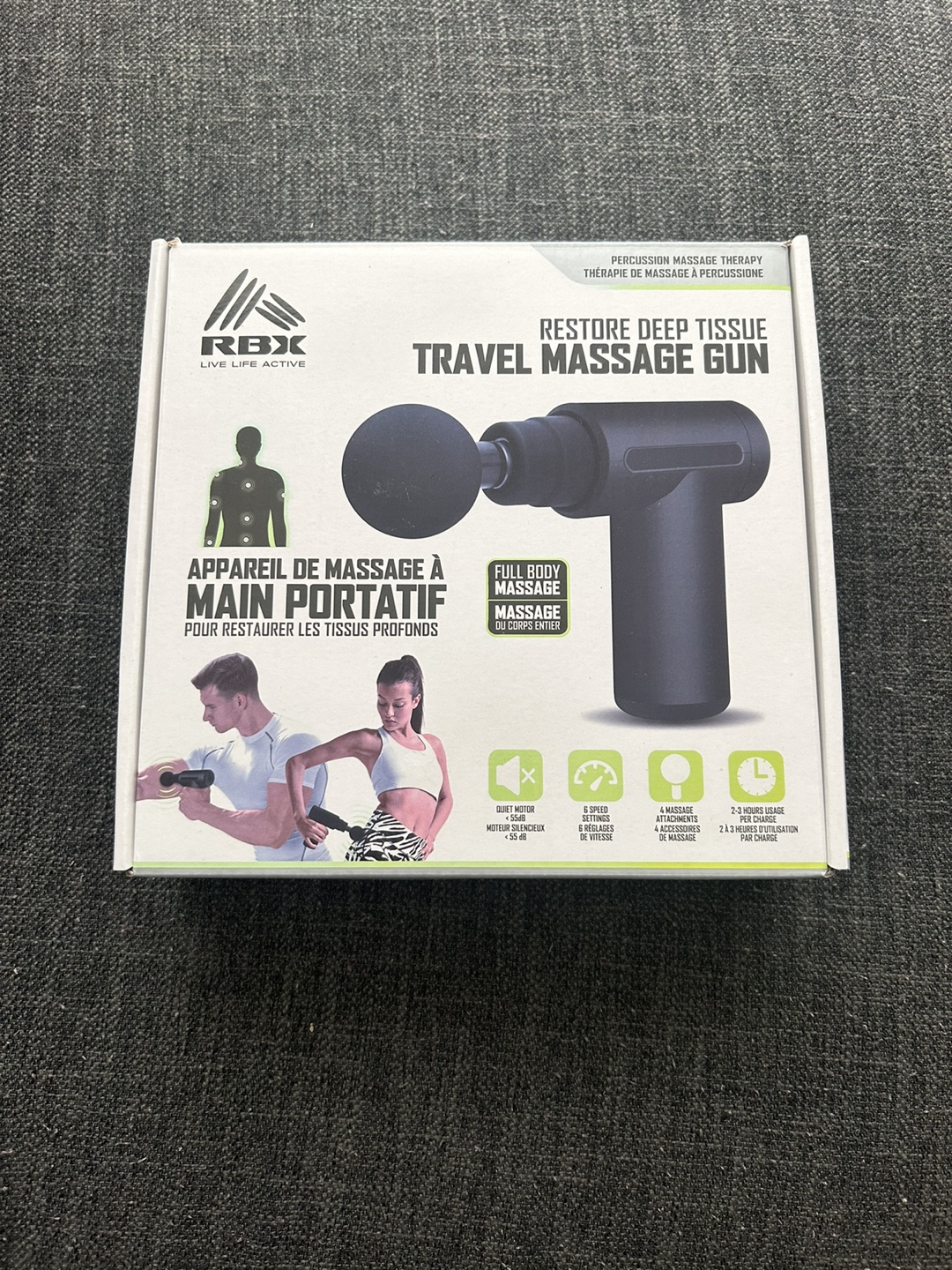 RBX Live Active Travel Massage Gun