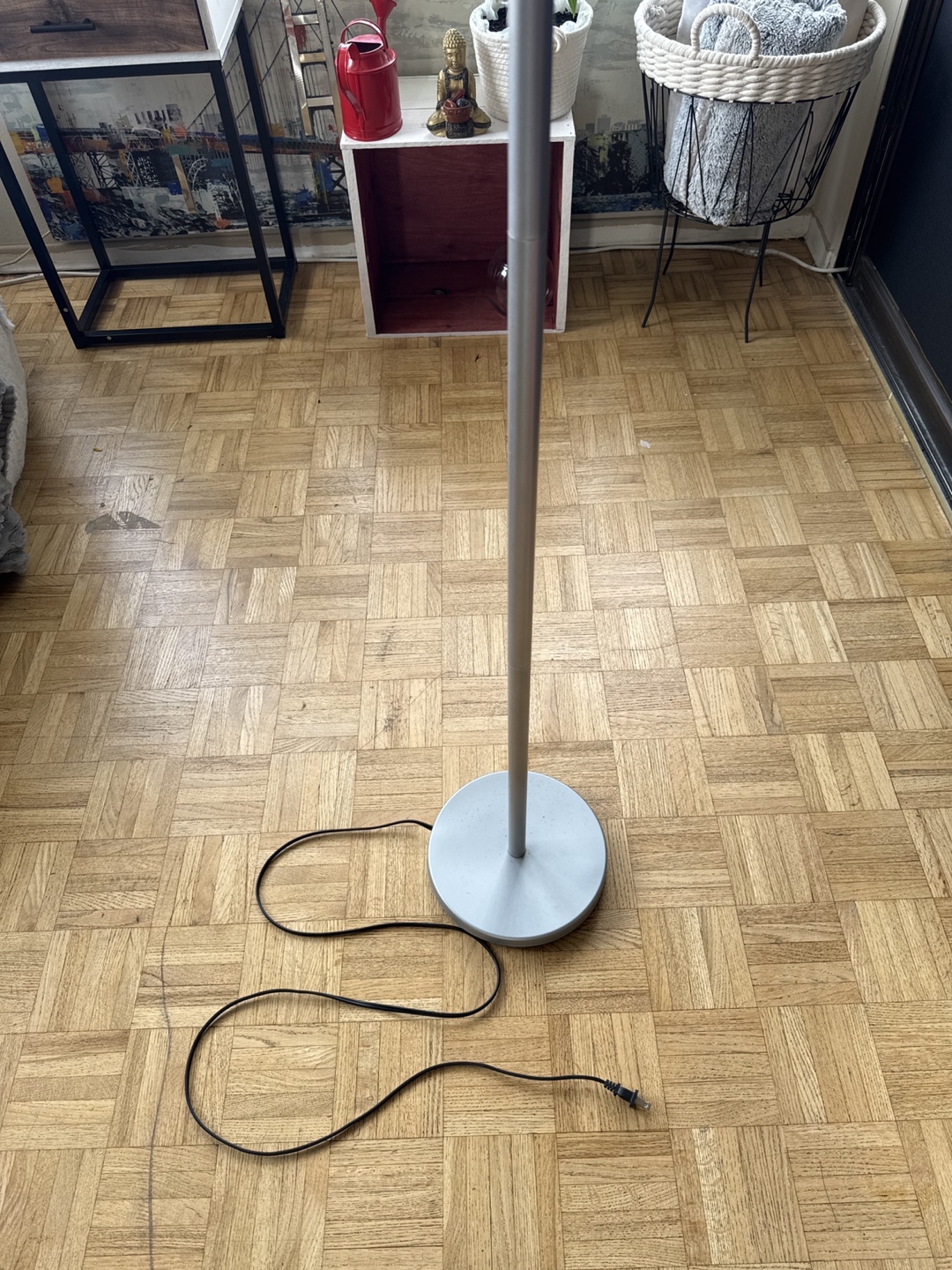 Silver Floor Lamp with Three Lights - photo 3