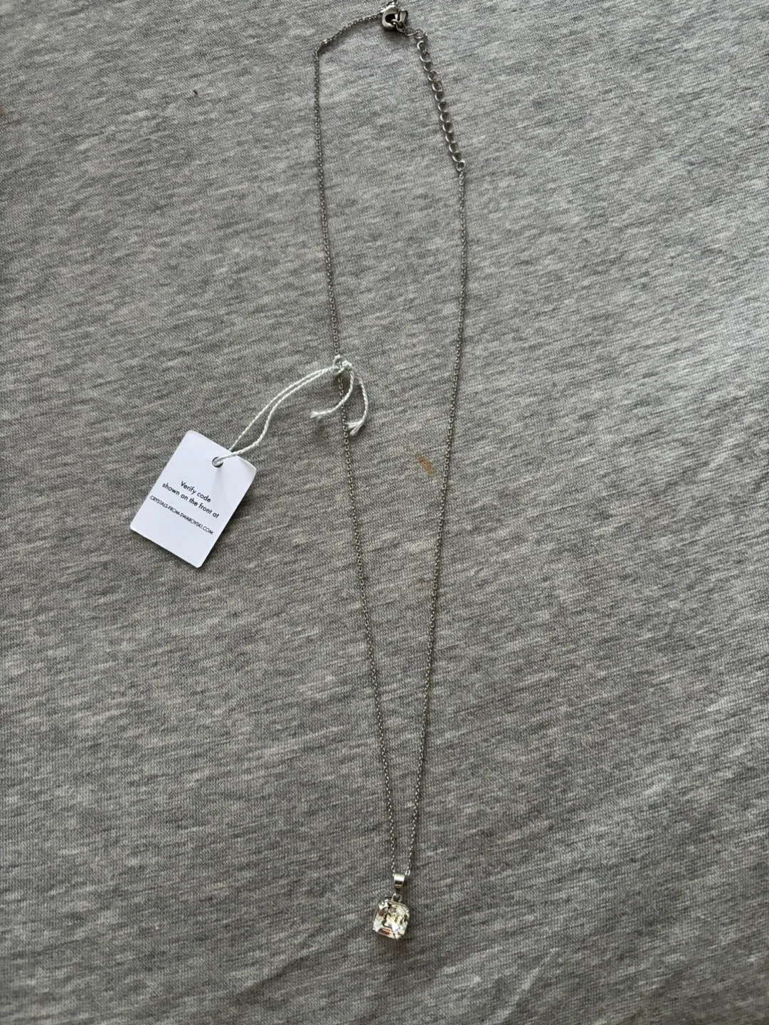 Nic and Syd Swarovski Square Pendant Necklace image indicator(3)