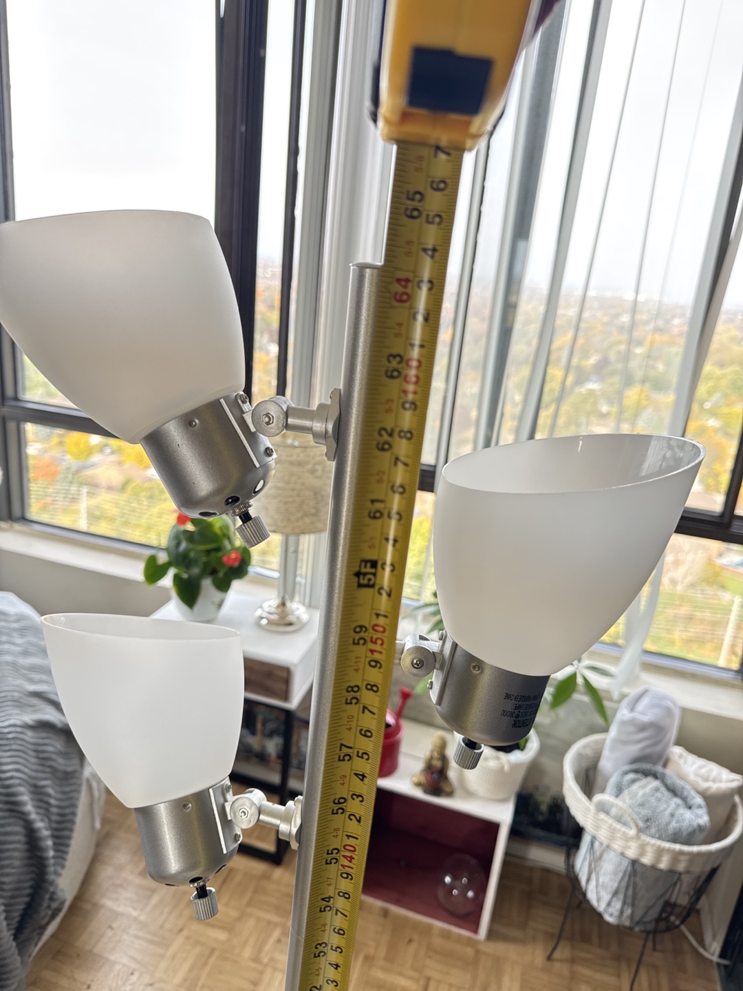 Silver Floor Lamp with Three Lights - photo 4