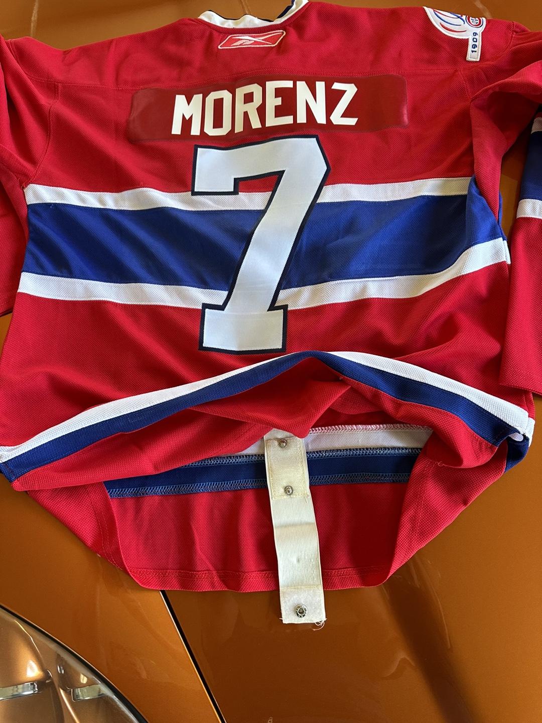 Montreal Canadiens Howie Morenz Reebok Premier Jersey - photo 4