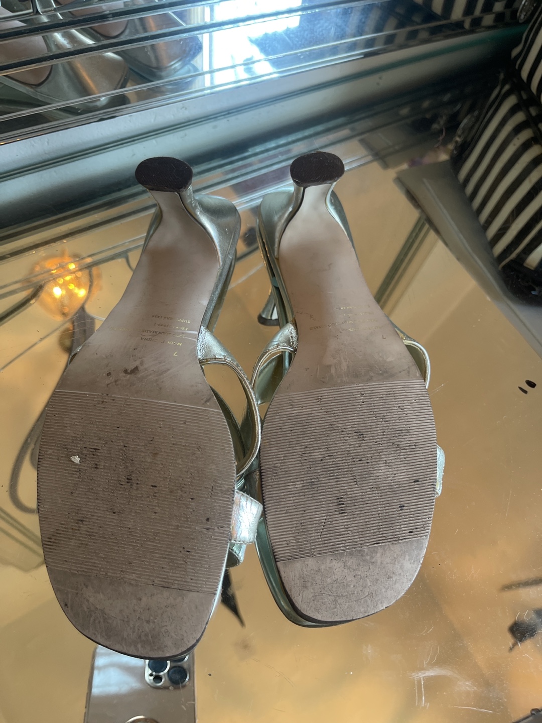 Silver Bow Sandals #freecycle - photo 3