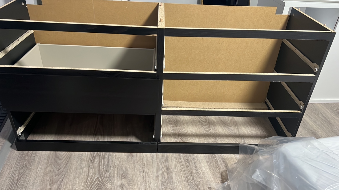 IKEA MALM 6-Drawer Dresser - Black - photo 4