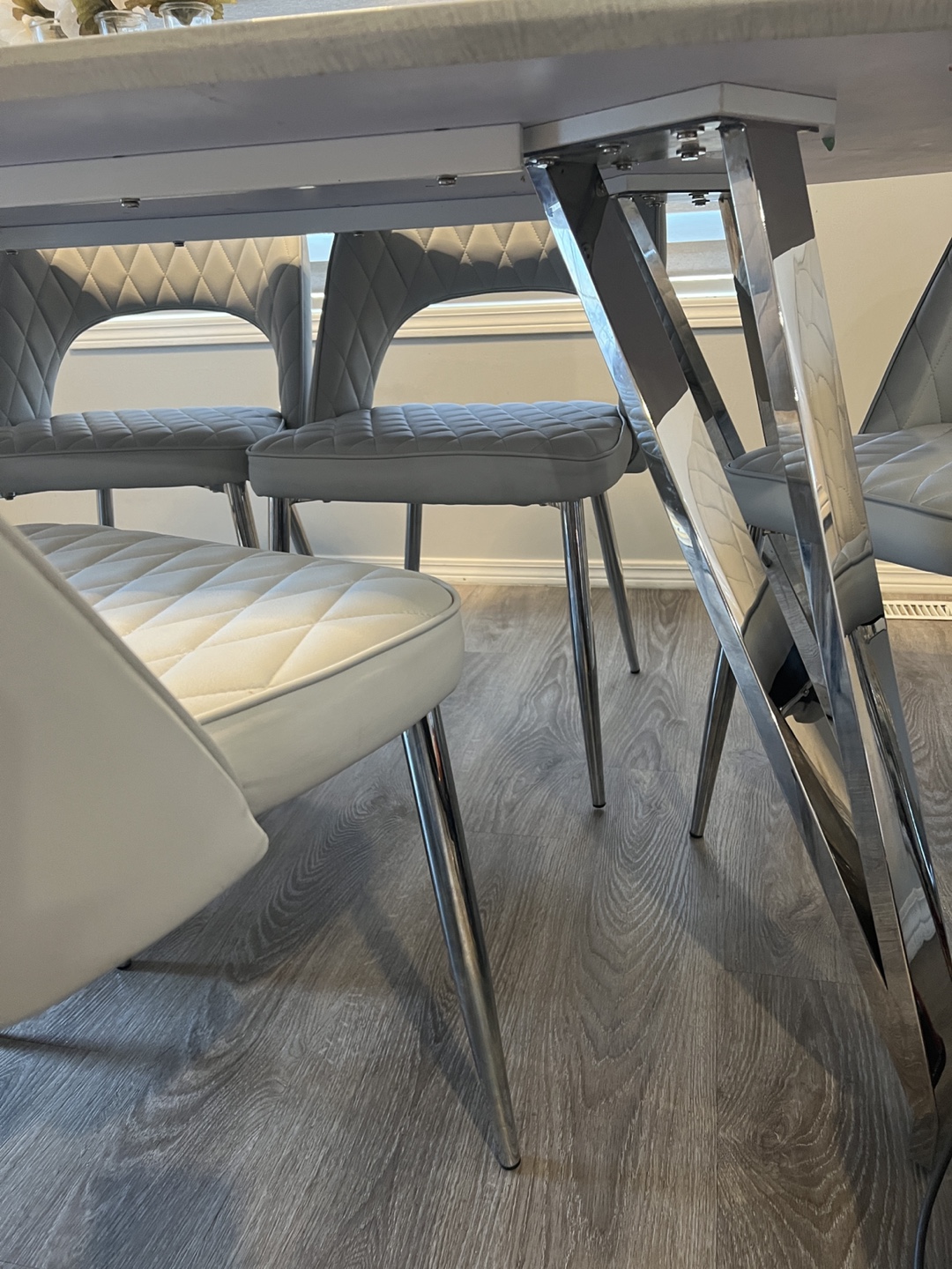 Dining Table Set with 6 Chairs