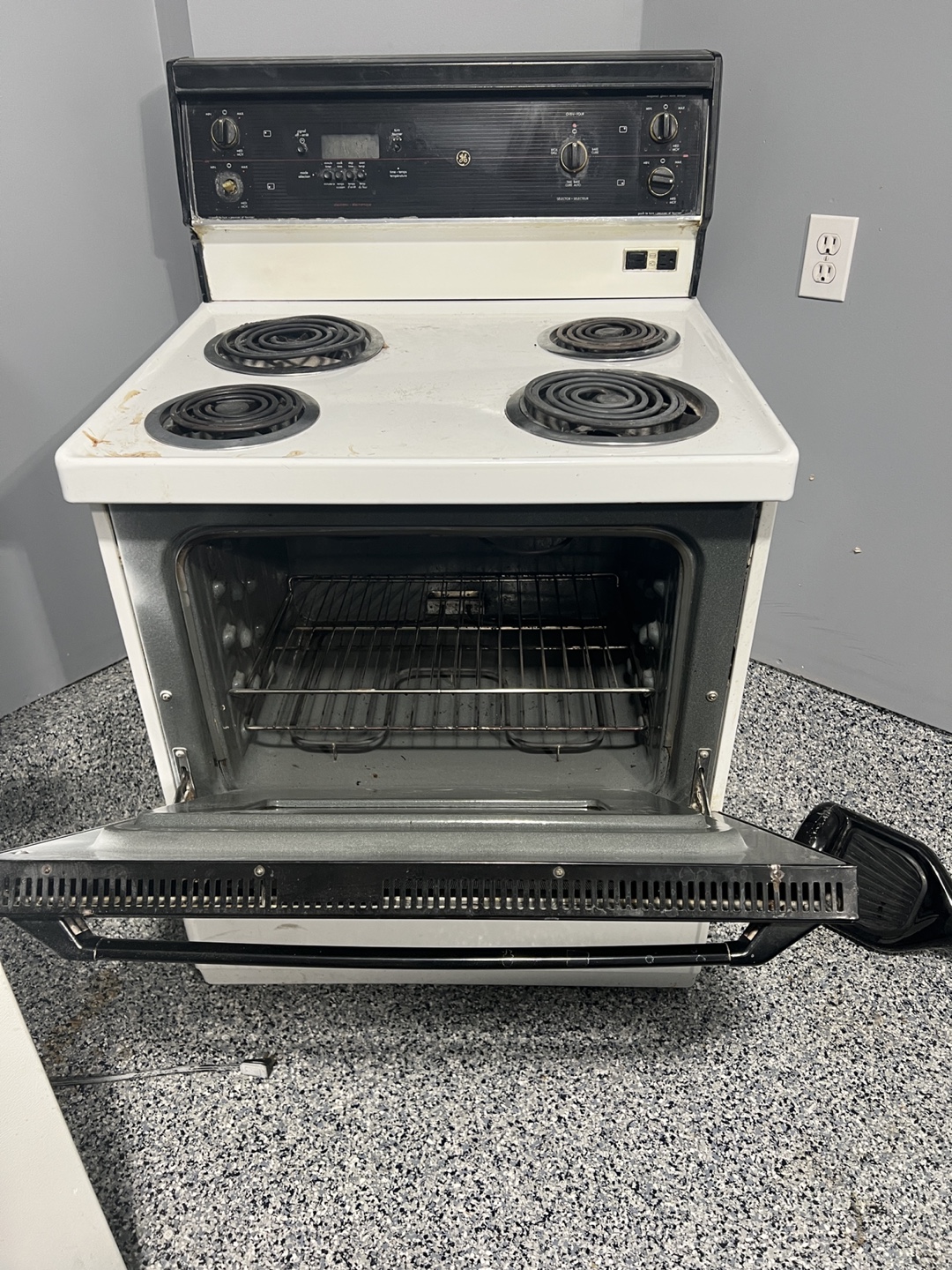 White Electric Stove