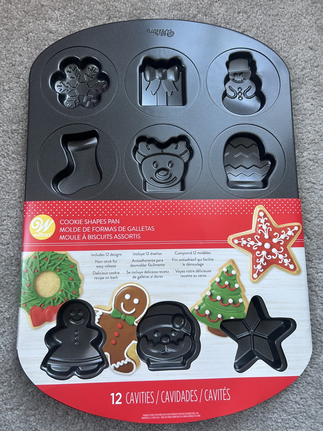 Wilton Cookie Shapes Pan - 12 Cavities