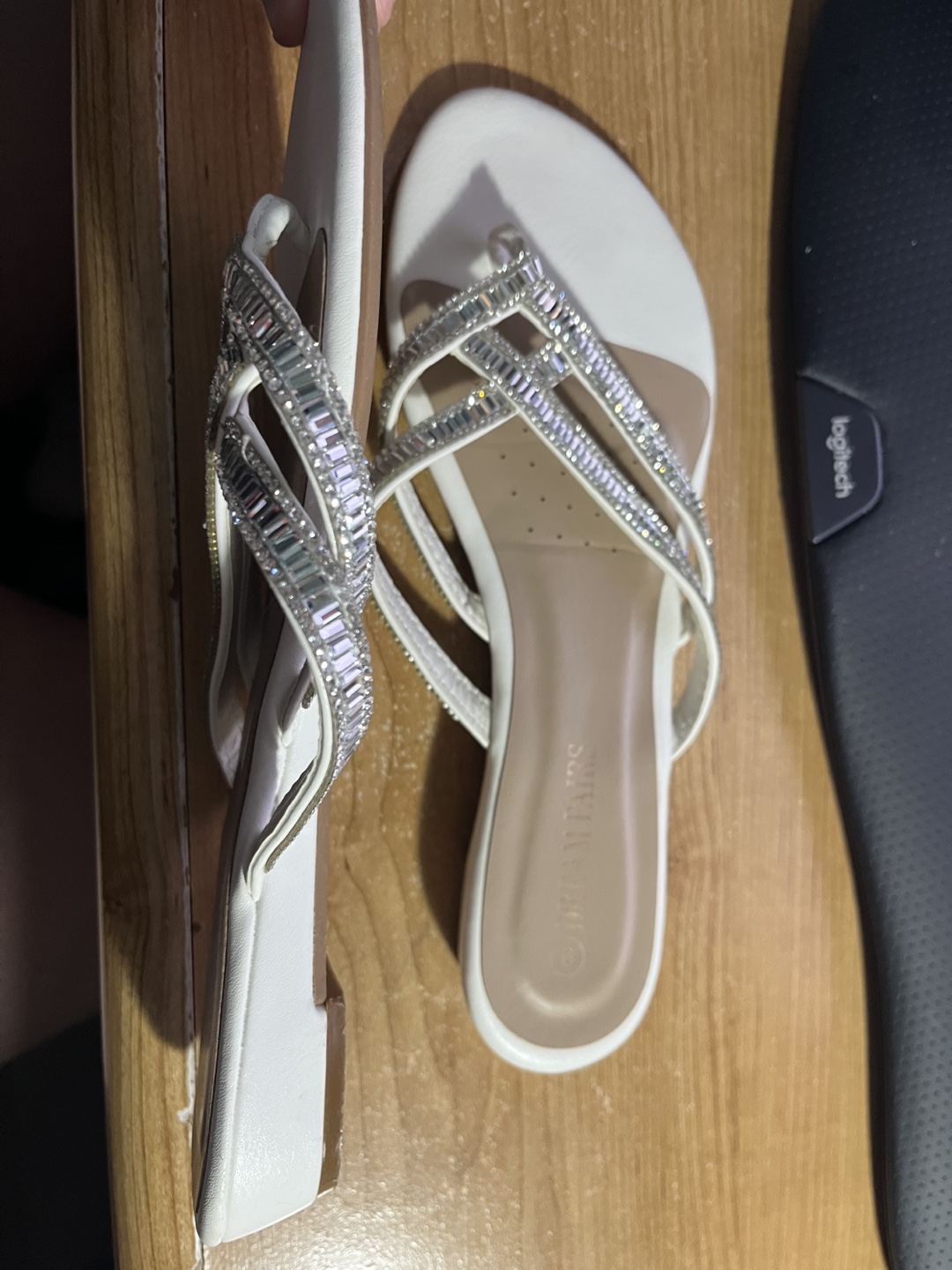 Dream Pairs White Rhinestone Sandals - photo 2