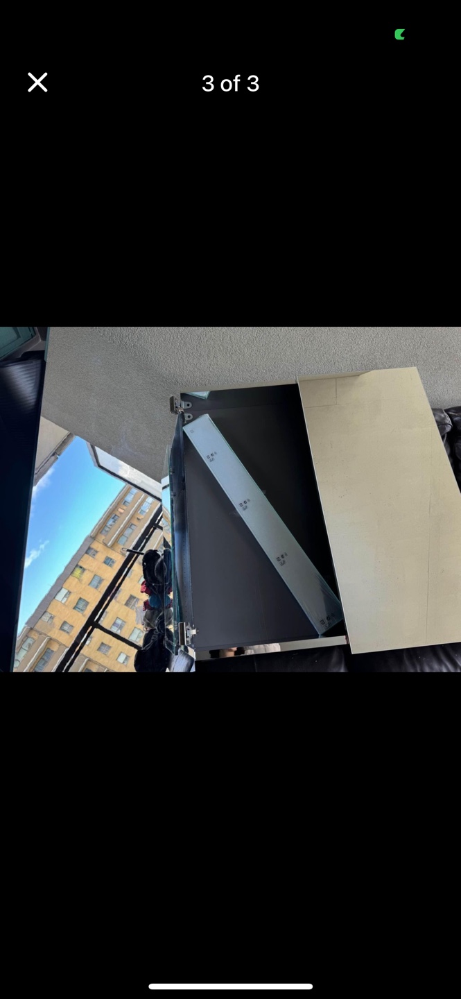 LETTAN, IKEA Mirror cabinet with doors, mirror effect/mirror - photo 3