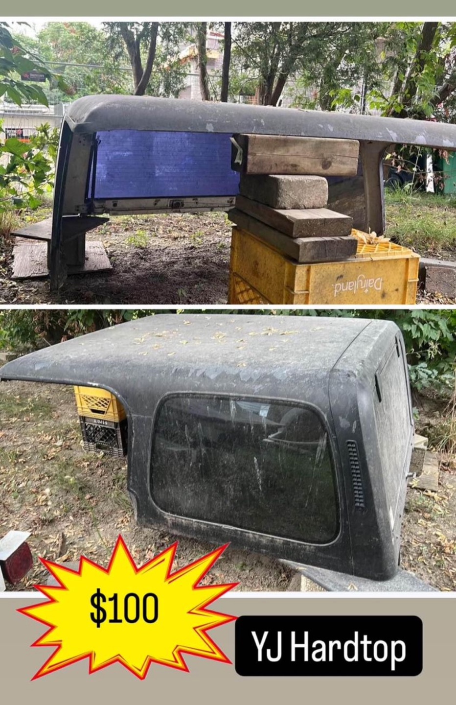 YJ Jeep Hardtop #freecycle