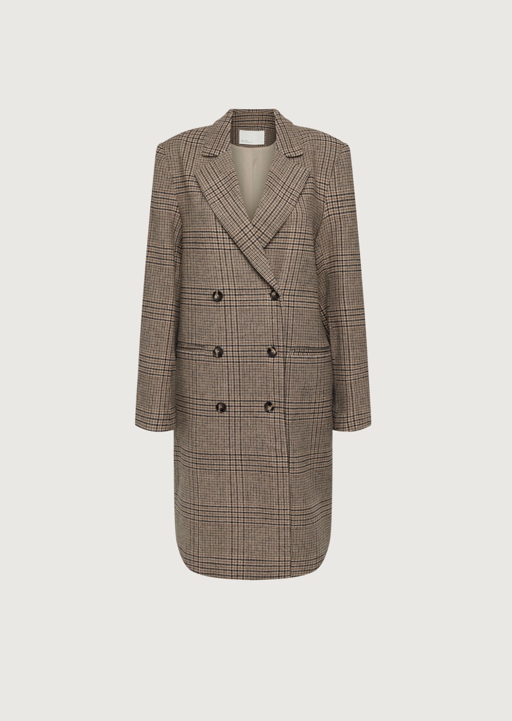 Oak + Fort - Double-Breasted Wool Blend Coat - photo 3