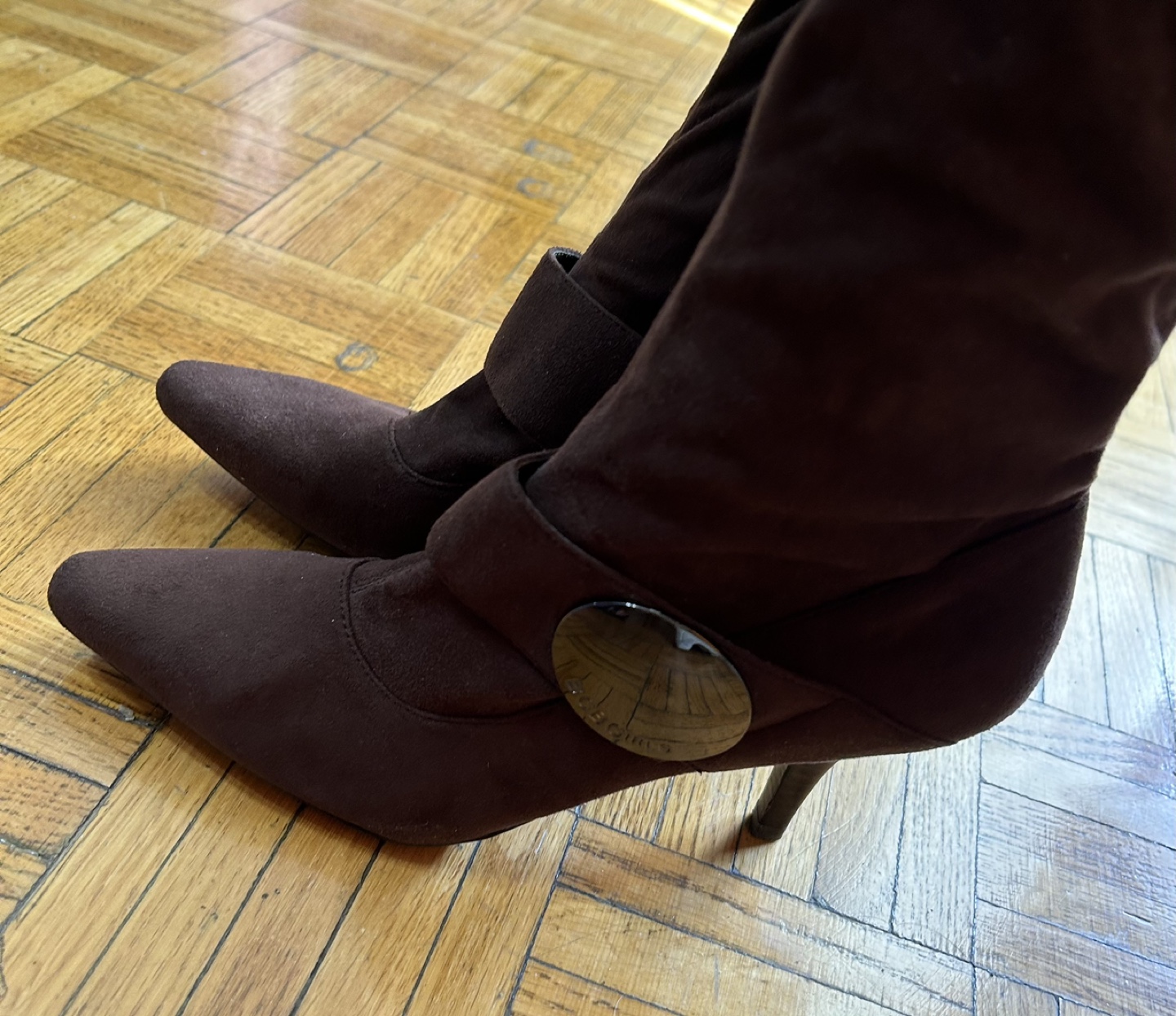 BCBGIRL Brown Suede Knee High Boots - photo 2
