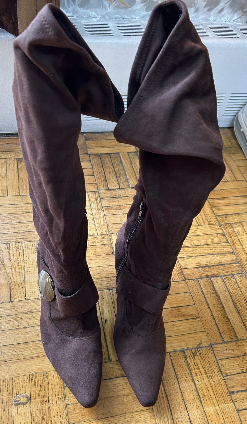 BCBGIRL Brown Suede Knee High Boots - photo 3