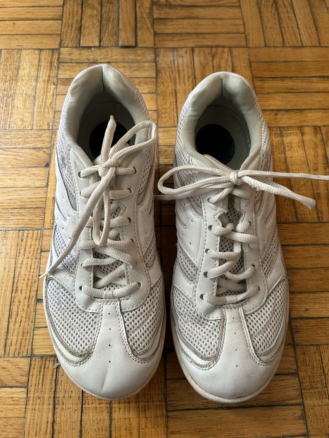 White Mesh Running Shoes
