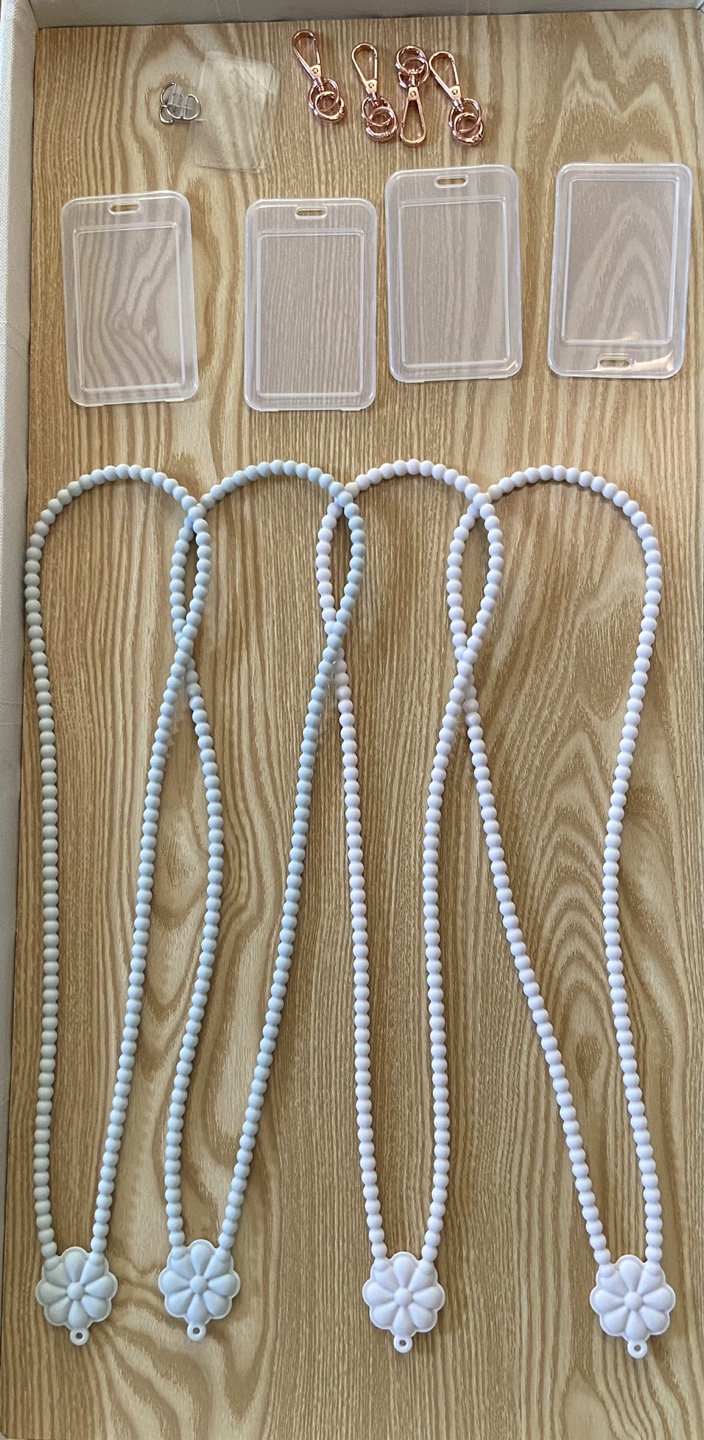 4 Pack Silicone Lanyards with ID Badge Holders - photo 2