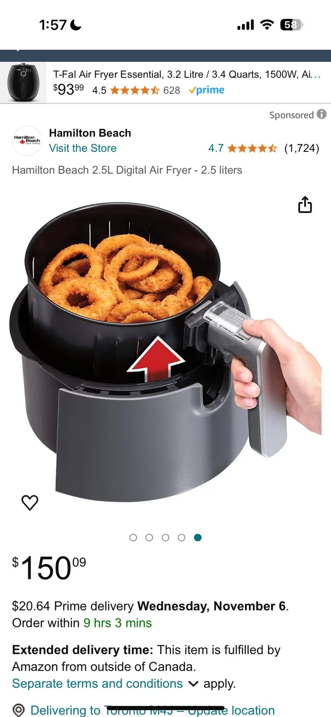 Hamilton Beach Air Fryer image indicator(5)