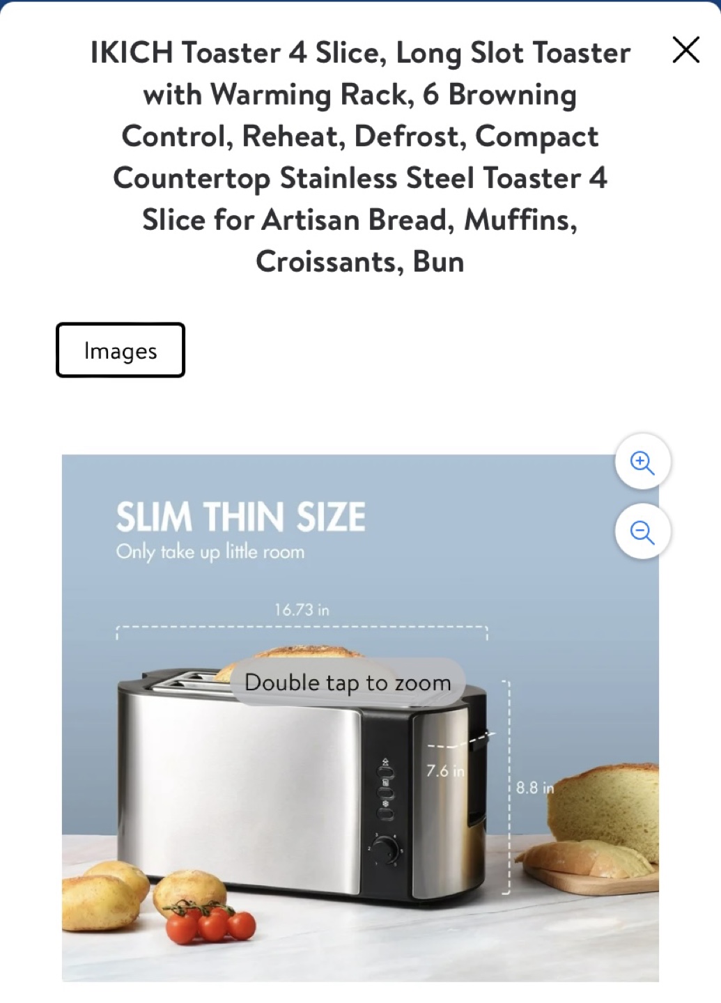 Ikich 4 Slice Toaster