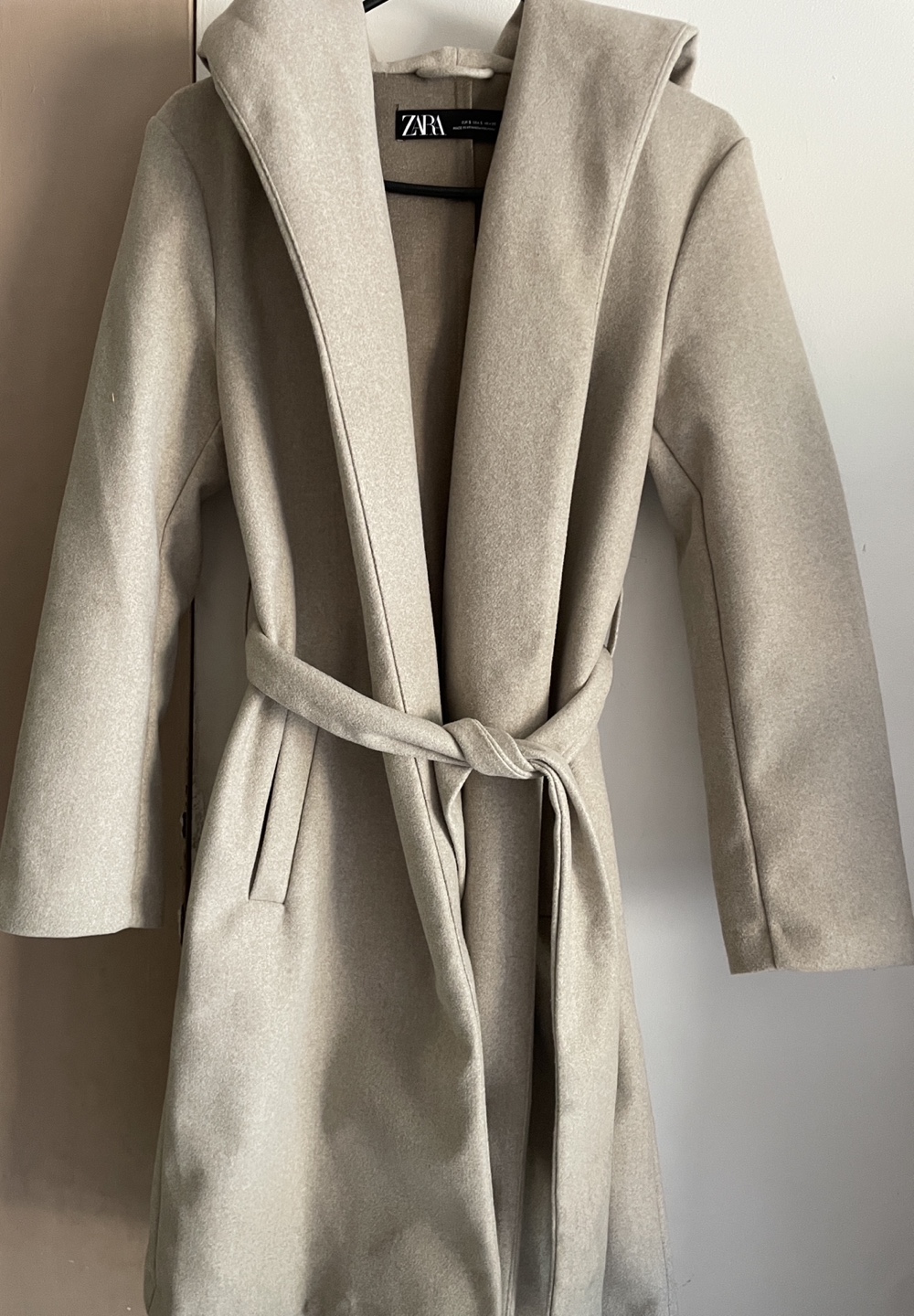 Zara Hooded Coat with Belt