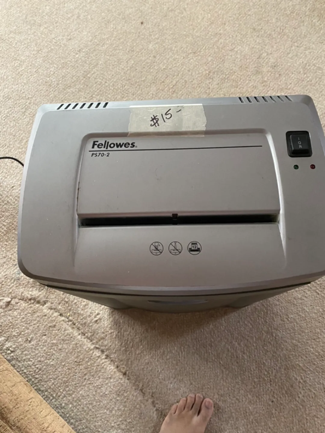 Fellowes PS70-2 Paper Shredder thumbnail