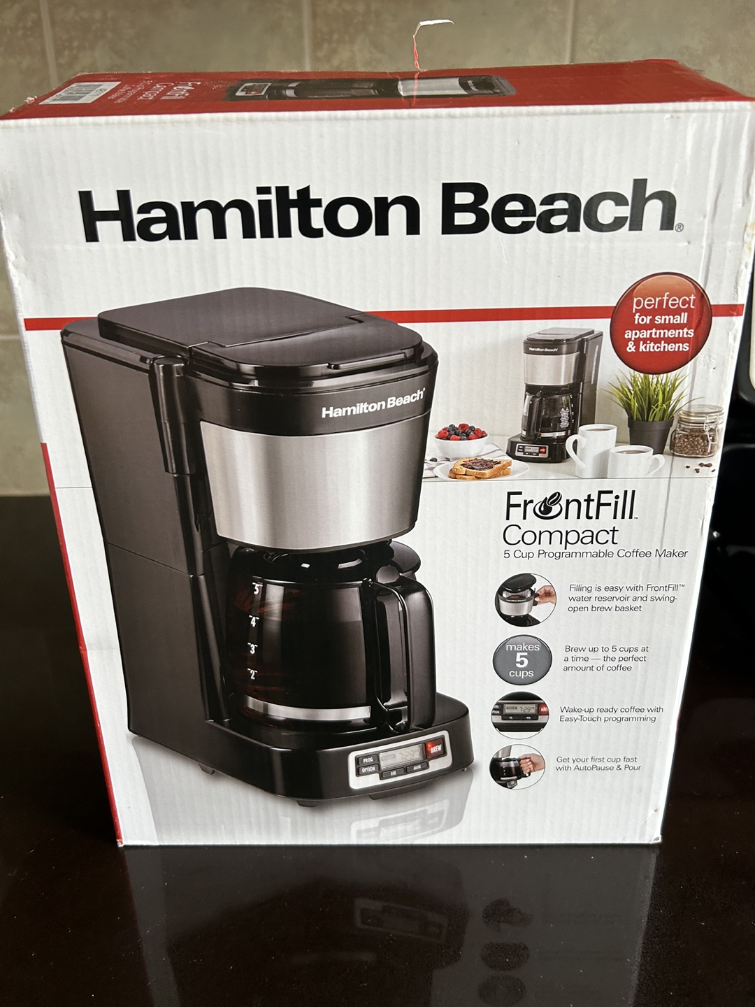 Hamilton Beach 5 Cup Programmable Coffee Maker - photo 4