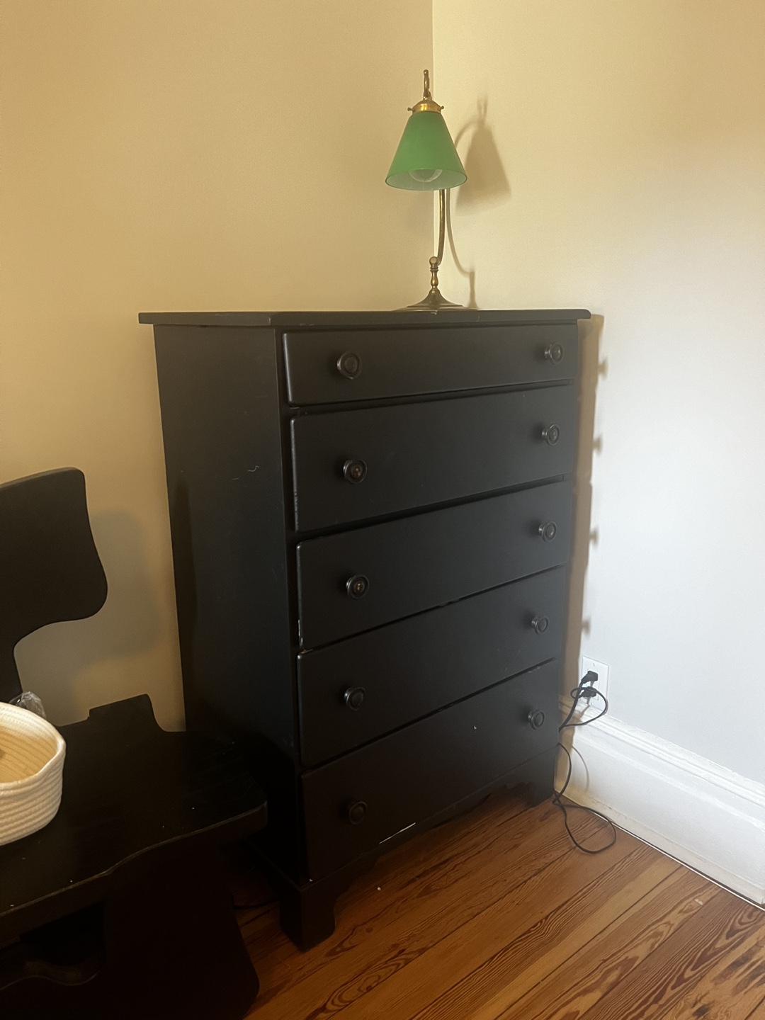 (Free delivery) Black Vintage Drawer