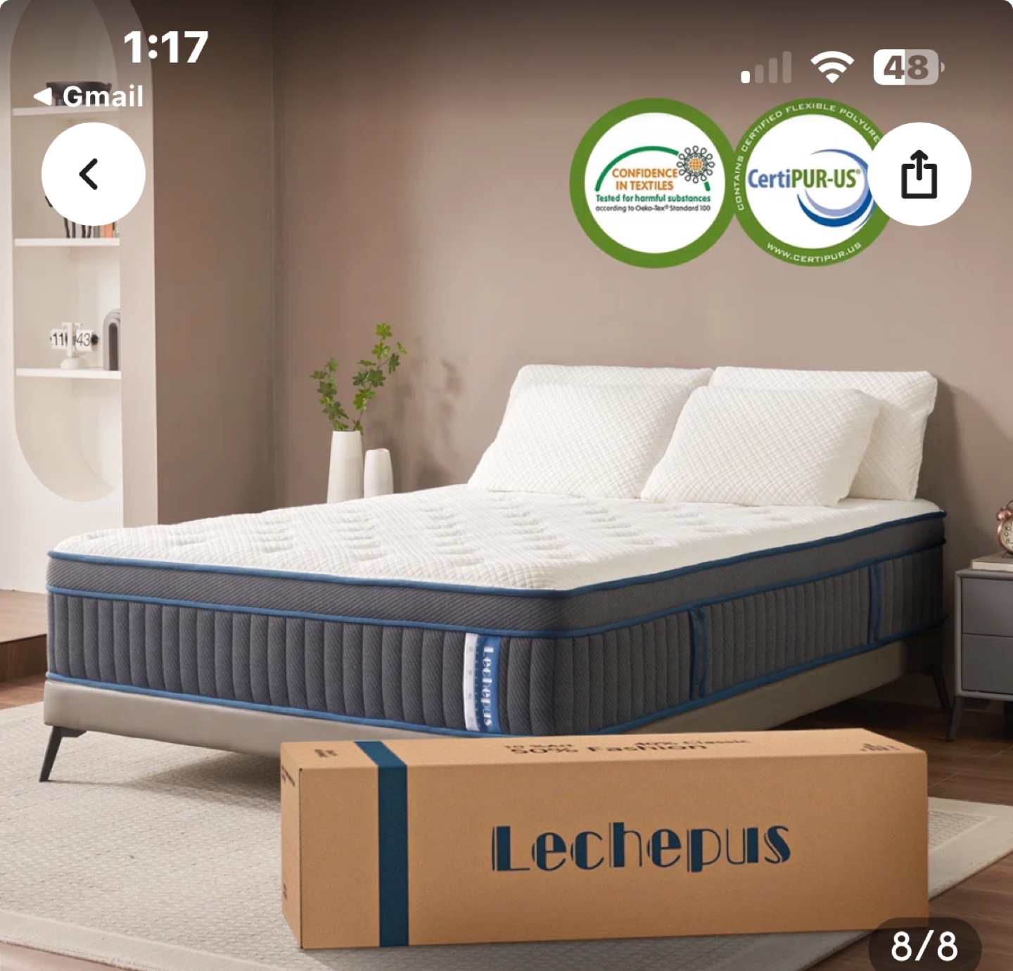 Queen Size Memory Foam Mattress