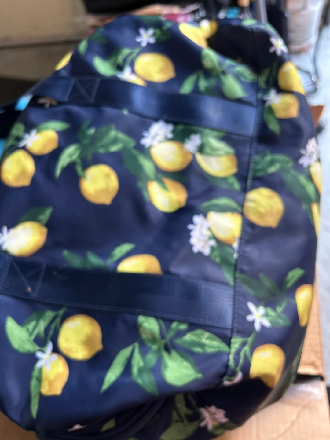 Lemon Print Weekender Travel Bag image indicator(3)