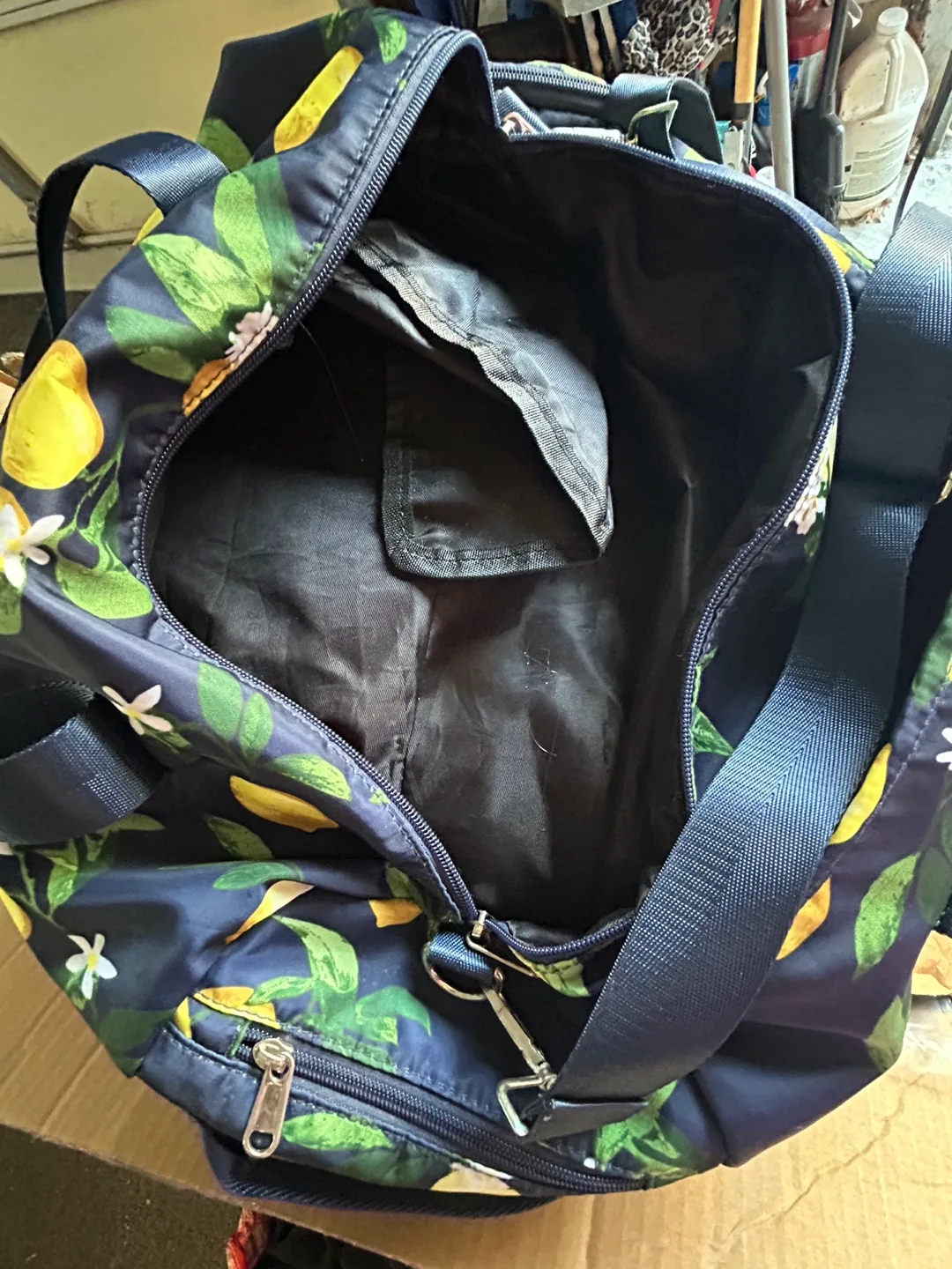 Lemon Print Weekender Travel Bag image indicator(2)