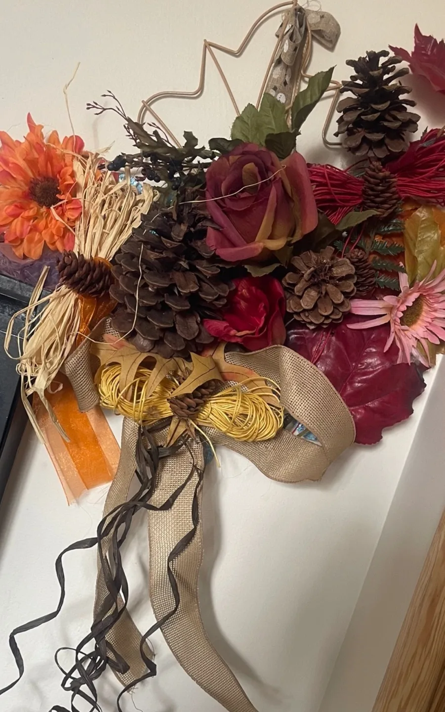#freecycle Fall Door Wreath thumbnail