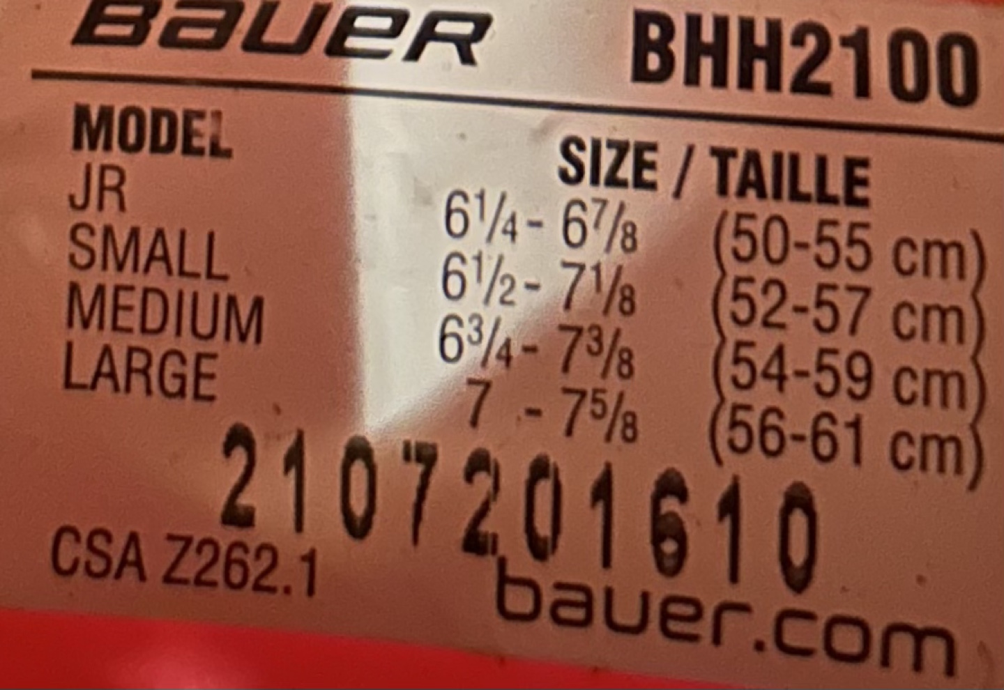 Bauer 2100 Hockey Helmet and Cage - Small - photo 5