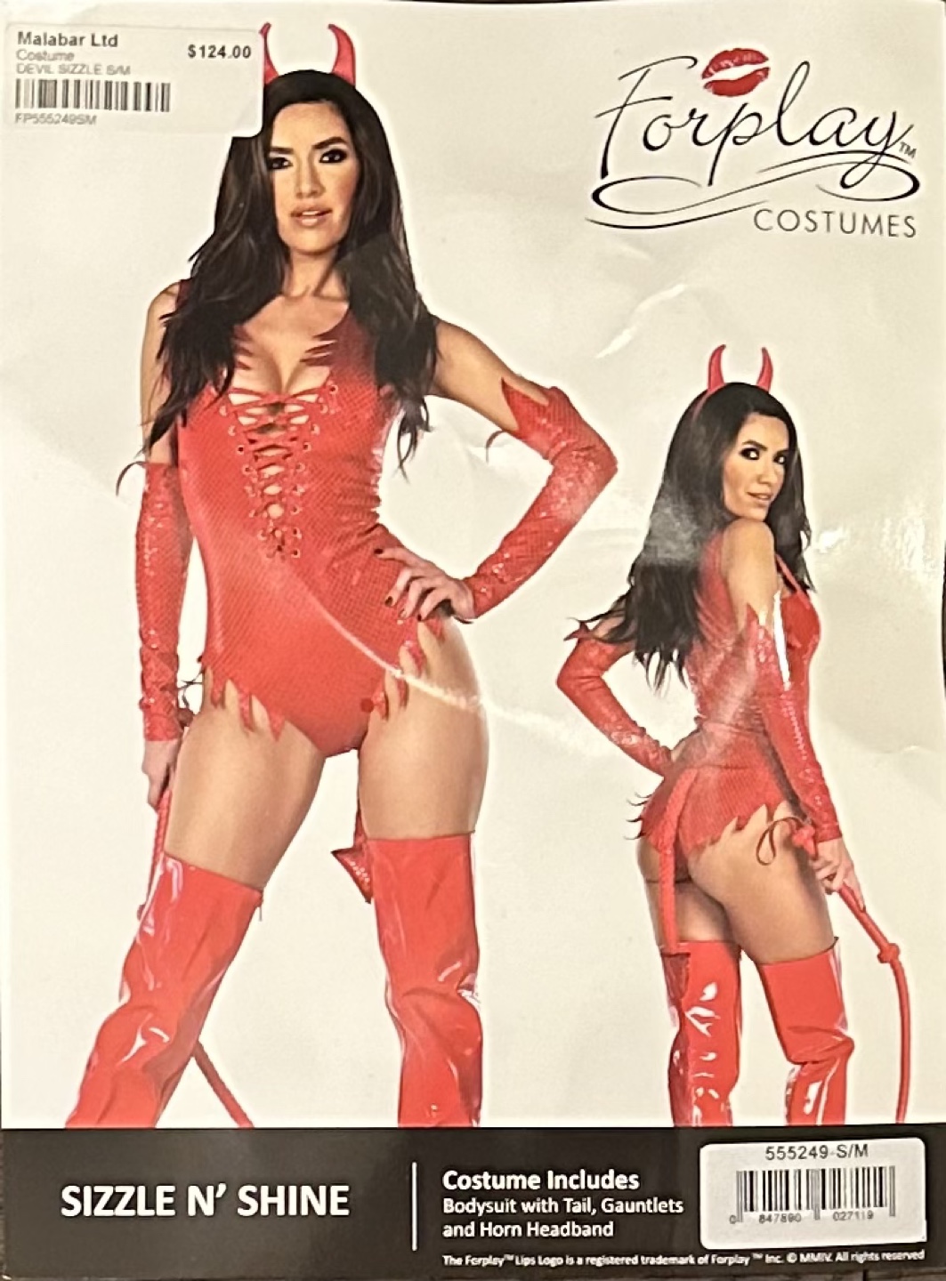 Forplay Sizzle N' Shine Devil Costume