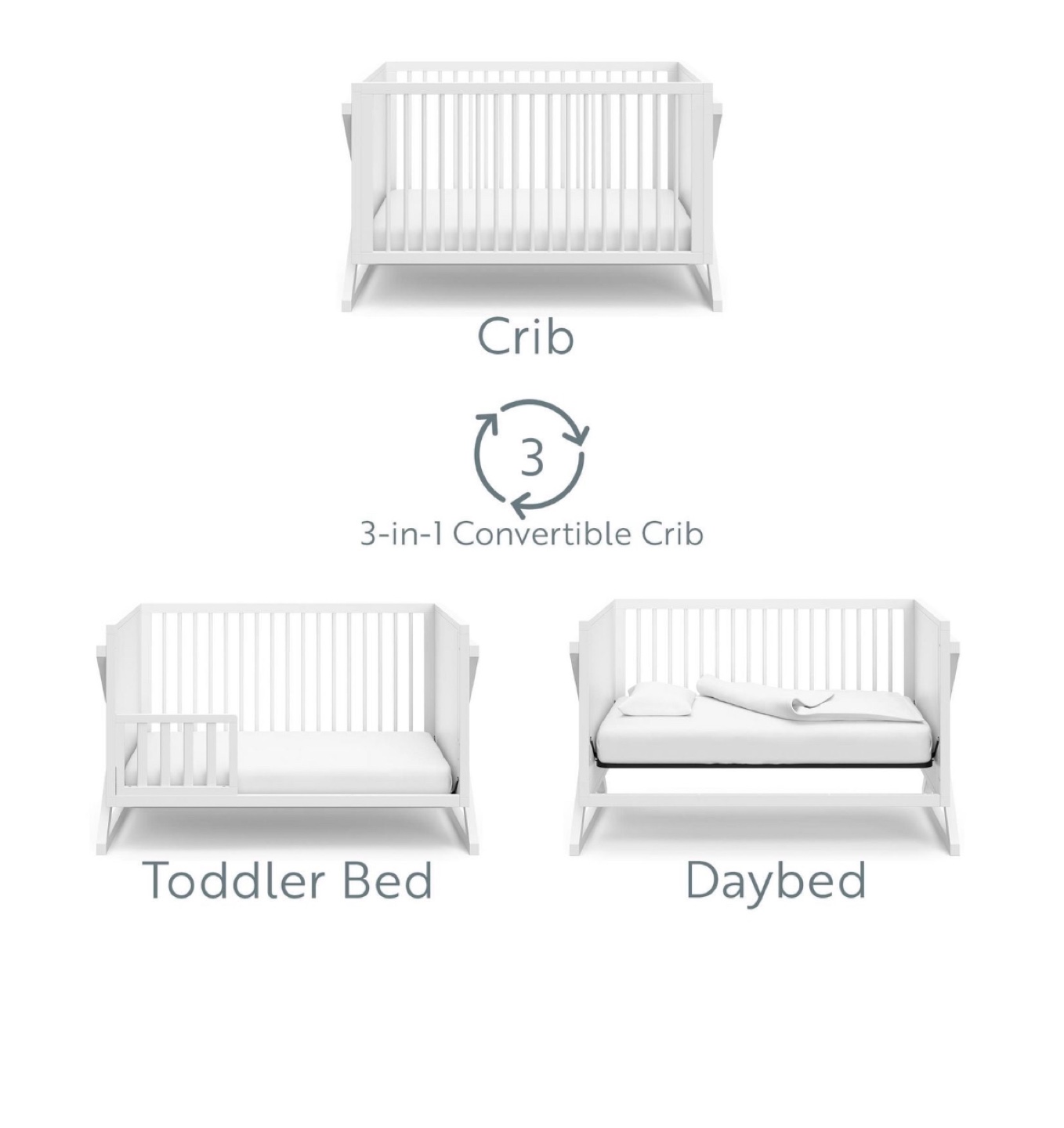 3-in-1 Convertible Crib - photo 2