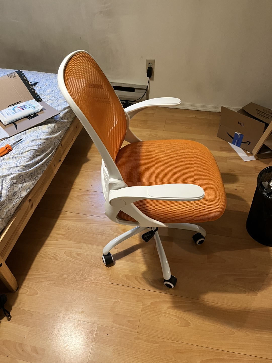 Orange Mesh Office Chair - photo 3