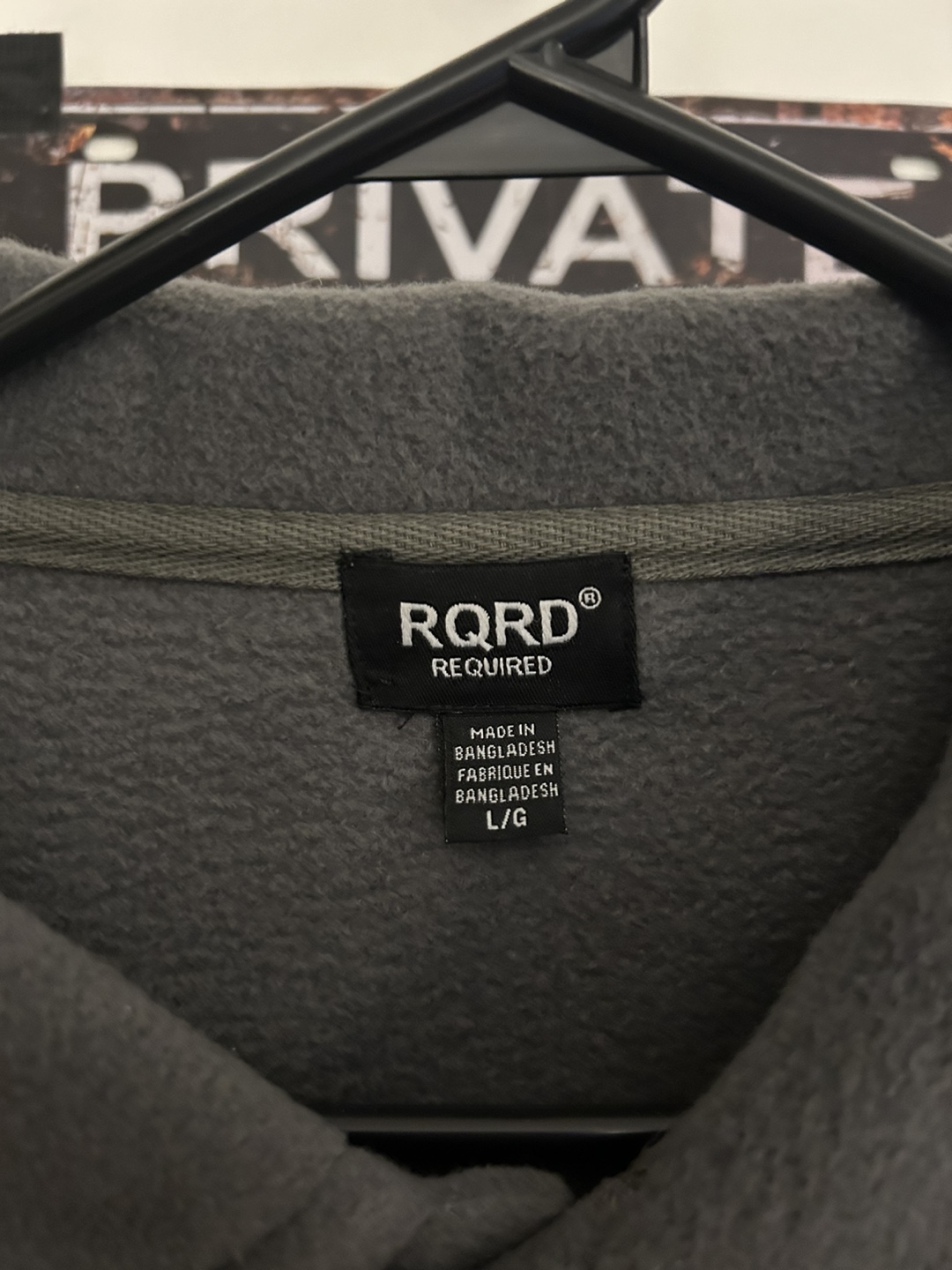 RQR'D Grey Fleece Shirt - photo 2