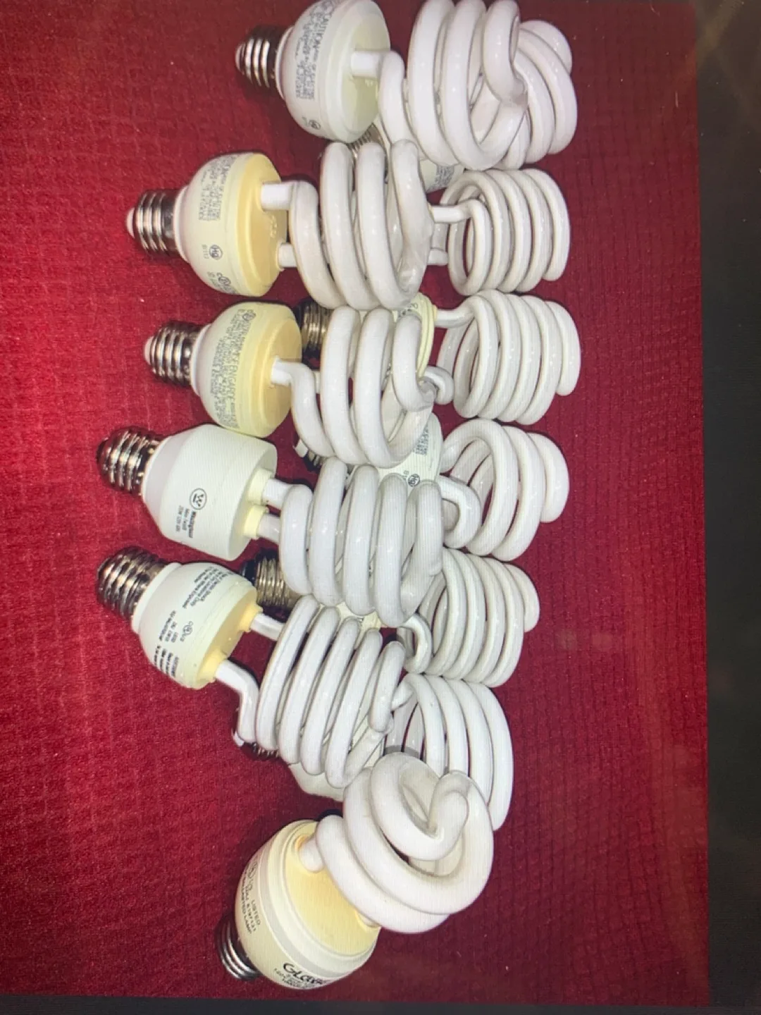 12 Assorted Westinghouse  Globe Helical Light bulbs image indicator(2)