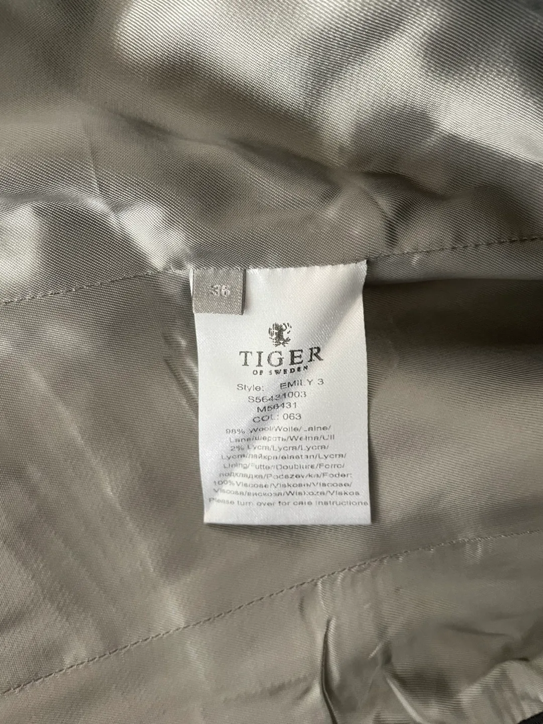 Tiger of Sweden Grey Blazer image indicator(8)