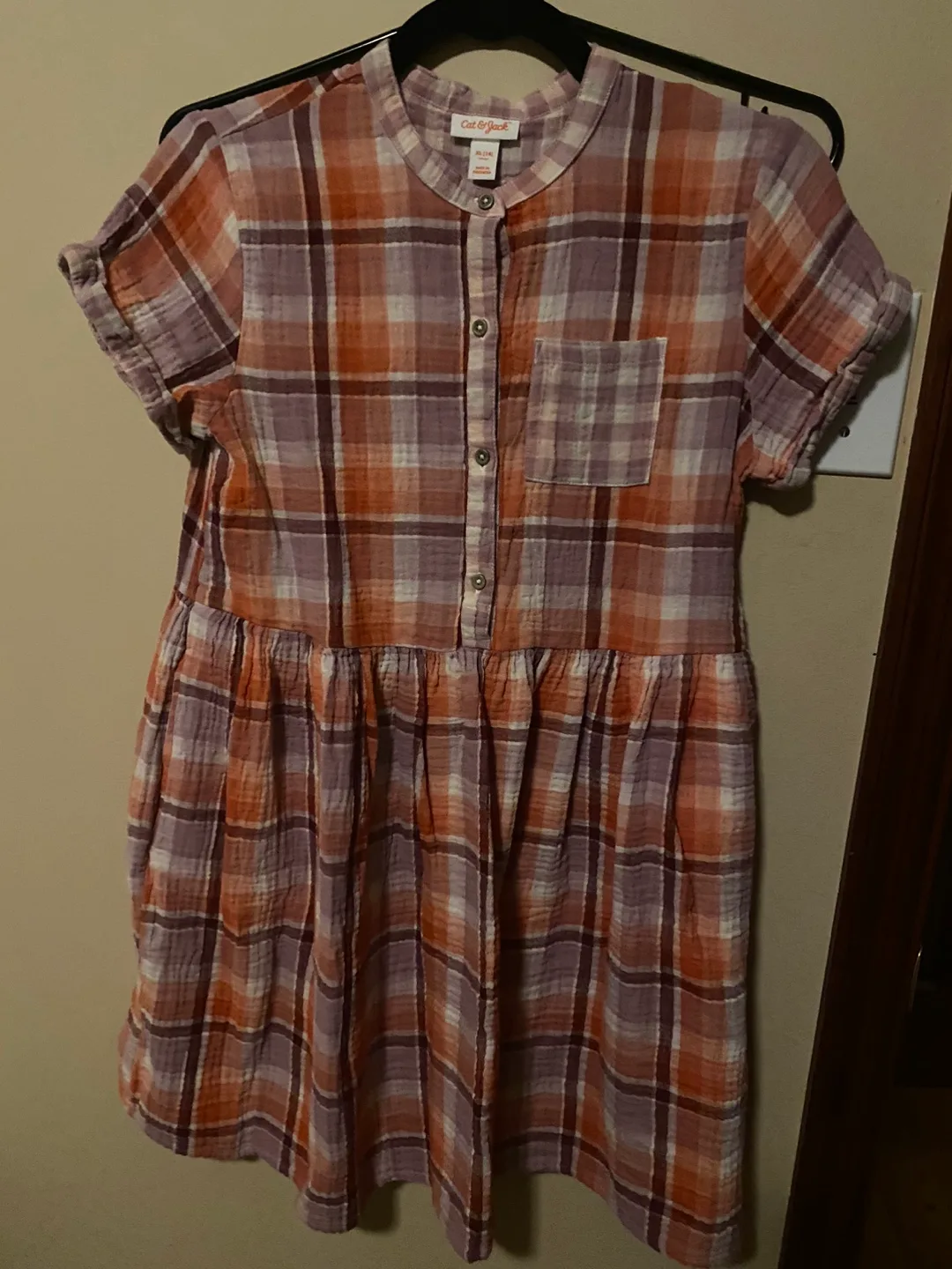 Cat & Jack Plaid Dress Size XL (14) 🥕free cycle 🥕 image indicator(2)
