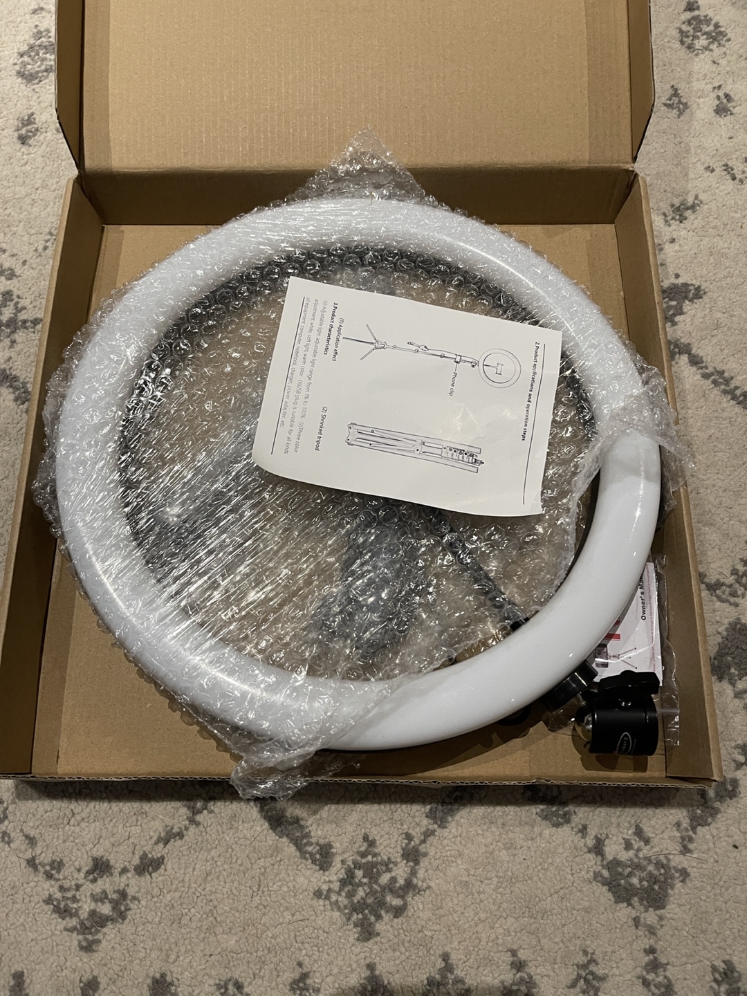 Dimmable LED Ring Light with Tripod - photo 2