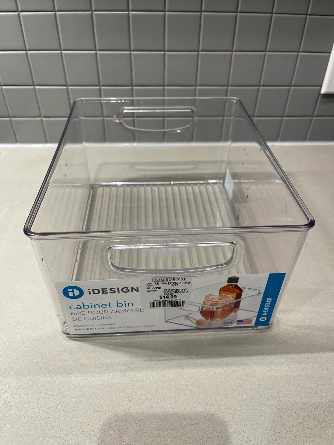 iDesign Clear Storage Bins image indicator(6)