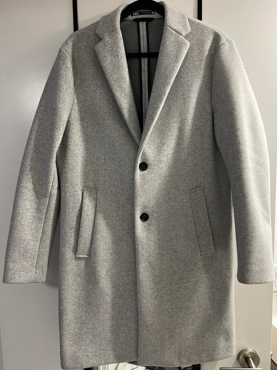 ZARA Men’s Overcoat Size Medium image indicator(2)