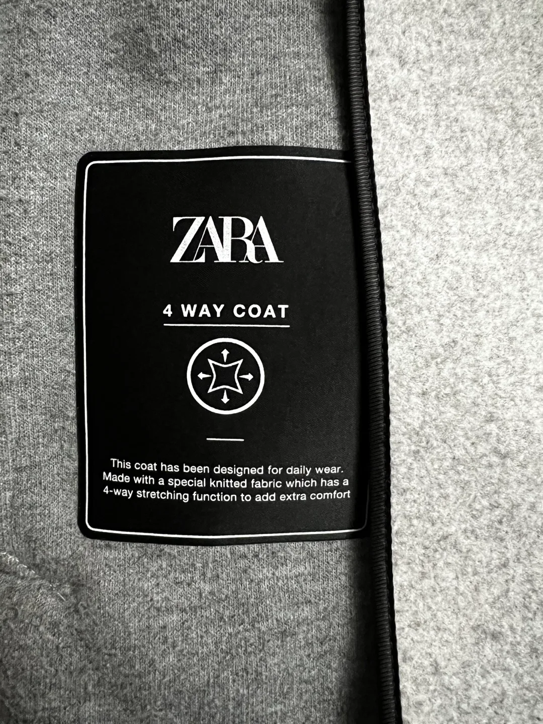 ZARA Men’s Overcoat Size Medium image indicator(5)