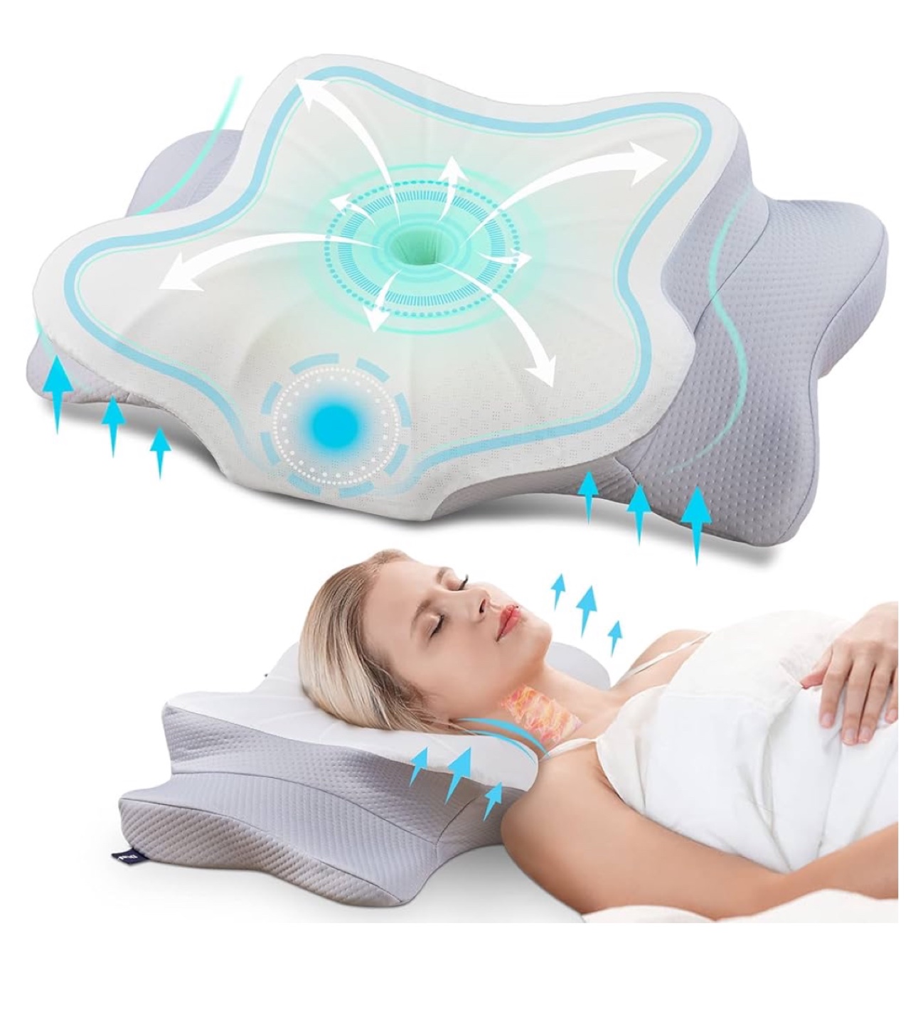Free* Memory Foam Neck Support Pillow - photo 2